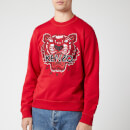 KENZO Men's Classic Tiger Embroidered Sweatshirt - Red