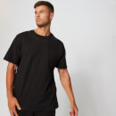 ネックライン グラフィック Tシャツ - ブラック - S
