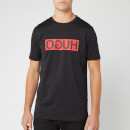 HUGO Men's Dicagolino Reverse Logo T-Shirt - Black