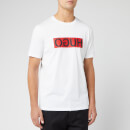 HUGO Men's Dicagolino Reverse Logo T-Shirt - White