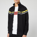 HUGO Men's Duxi Chevron Zip Through Jacket - Black/Yellow