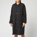 KENZO Women's Light Nylon Hooded Mac - Black