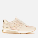 MICHAEL MICHAEL KORS Women's Allie Leather Wrap Runner Style Trainers - Light Cream