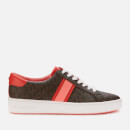 MICHAEL MICHAEL KORS Women's Irving Leather Cupsole Trainers - Brown