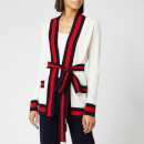 Madeleine Thompson Women's Tibbs Knit Cardigan - Cream/Red/Black