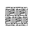 Mouse Mats Aztec Monochrome Pattern Mouse Mat