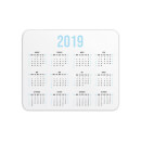 Mouse Mats 2019 Calendar Blue Mouse Mat