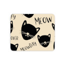 Mouse Mats Cat Meow Pattern Mouse Mat
