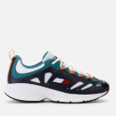 Tommy Jeans Men's Retro Chunky Runner Style Trainers - Blue/Russet/Orange