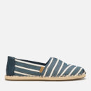 TOMS Men's Riviera Stripe Alpargata Espadrilles - Navy