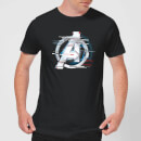 Avengers: Endgame White Logo Men's T-Shirt - Black