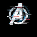 Avengers: Endgame White Logo Men's T-Shirt - Black
