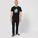 Avengers: Endgame White Logo Men's T-Shirt - Black
