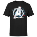 Avengers: Endgame White Logo Men's T-Shirt - Black