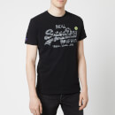 Superdry Men's Vintage Logo Camo Infill T-Shirt - Black