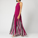 MICHAEL MICHAEL KORS Women's Pleated Multi Strap Dress - Bone/Garnet