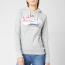Superdry Women's Real Originals Flag Entry Hoodie - Grey Marl