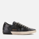 Golden Goose Deluxe Brand Men's Superstar Leather Trainers - Black/Black Foxing