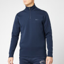 BOSS Men's Sweat X Quarter Zip Sweatshirt - Navy