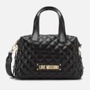 Love Moschino Women's Quilted Bowling Bag - Black