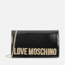 Love Moschino Women's Logo Charm Cross Body - Black