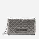 Love Moschino Women's Quilted Small Cross Body - Pewter