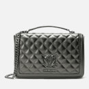 Love Moschino Women's Quilted Shoulder Bag - Pewter