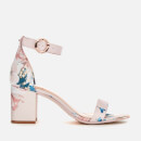 Ted Baker Women's Manyah Satin Block Heeled Sandals - Light Pink