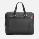 Tommy Hilfiger Men's Coated Canvas Slim Computer Bag - Black