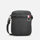 Tommy Hilfiger Men's Coated Canvas Mini Reporter Bag - Black
