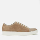 Lanvin Men's Matte Captoe Trainers - Light Beige