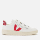 Veja Women's V-Lock Leather Trainers - Extra White/Pekin/Marsala