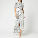 Self-Portrait Women's Leopard Printed Crepe Maxi Dress - Cream/Black