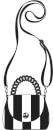Loungefly Disney Nightmare Before Christmas Striped Crossbody Bag