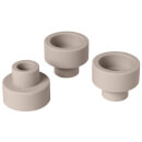 Blomus Trio Candle & Tealight Holder - Set of 3 - Rose Dust