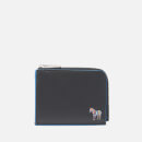 PS Paul Smith Men's Zebra Patch Corner Zip Wallet - Black