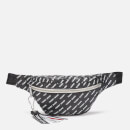 Tommy Jeans Men's Logo Tape Paper Bum Bag - All Over Logo Black