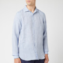 Orlebar Brown Men's Giles Linen Shirt - Navy/White