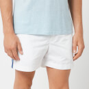 Orlebar Brown Men's Setter Tape Swim Shorts - White/Bahama Blue