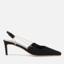 by FAR Women's Gabriella Suede Sling Back Court Shoes - Black