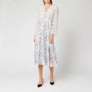 RIXO Women's Melanie Dress - Polka Dot Italian Floral/Pink Teal