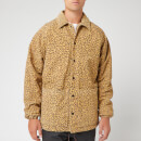 YMC Men's Leopard Print Suede Jocks Jacket - Tan