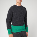 YMC Men's Renegade Crew Jumper - Charcoal/Green
