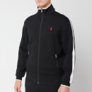Polo Ralph Lauren Men's Stripe Full Zip Through Double Knit Tech Hoody - Black/White