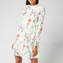 Ted Baker Women's Imane Tie Cuff High Neck Tunic - White