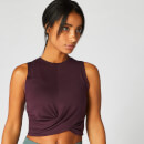 Energy Crop Top — Mörkröd - M