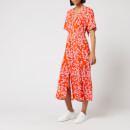 Whistles Women's Digital Daisy Print Zelena Dress - Red/Multi