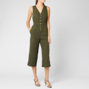 Whistles Women's Ria Denim Jumpsuit - Khaki