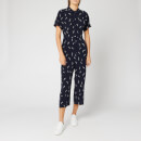 Whistles Women's Brushstroke Print Jumpsuit - Navy/Multi