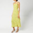 Whistles Women's Llora Clouded Leopard Dress - Yellow/Multi